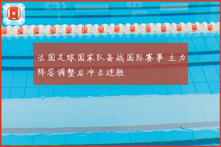 法国足球国家队备战国际赛事 主力阵容调整后冲击连胜