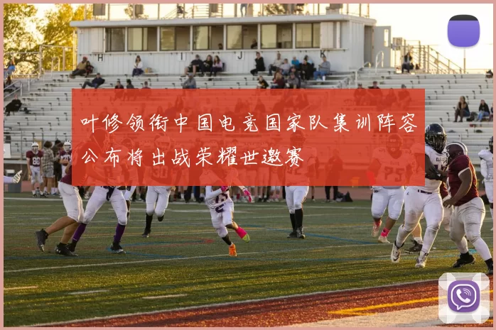 叶修领衔中国电竞国家队集训阵容公布将出战荣耀世邀赛